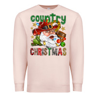 Pale Pink Country Christmas Premium Sweatshirt - NancyCooperArtShop