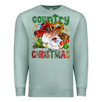 Seafoam Country Christmas Premium Sweatshirt - NancyCooperArtShop