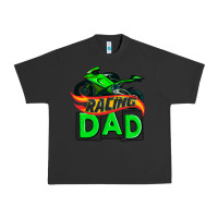 Pigment Black racing dad with racing motorcycle Urban Heavy Tee - AdoDesignShop