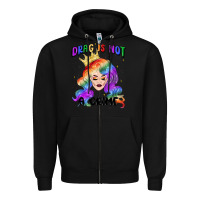 Black drag is not a crime fabulous drag queen Zipper Hoodie - MaliasSmallBusiness