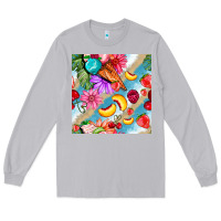 Moon Dust flowers ice cream fruit Long Sleeve Tee - BundleAndBundleShop