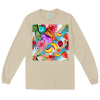 Mushroom flowers ice cream fruit Long Sleeve Tee - BundleAndBundleShop