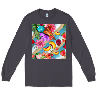 Smoke flowers ice cream fruit Long Sleeve Tee - BundleAndBundleShop