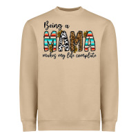 Mushroom being mama makes my life complate Heavyweight Sweatshirt - CowhideDigitalArt