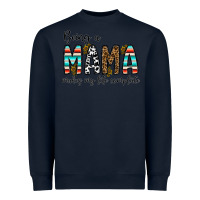 Navy being mama makes my life complate Heavyweight Sweatshirt - CowhideDigitalArt