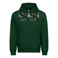 Forest Green gothic girl and colorful girl Urban Hoodie - TumblerDesignByShophia