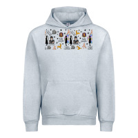 Heather Grey gothic girl and colorful girl Urban Hoodie - TumblerDesignByShophia
