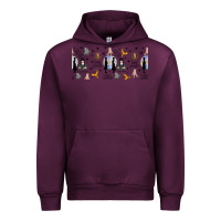 Mauve Wine gothic girl and colorful girl Urban Hoodie - TumblerDesignByShophia