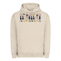 Pigment French Oak gothic girl and colorful girl Urban Hoodie - TumblerDesignByShophia