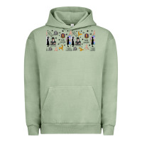 Gothic Girl And Colorful Girl Urban Hoodie | Teevron