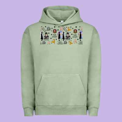 Gothic Girl And Colorful Girl Urban Hoodie Designed By Tumblerdesignbyshophia