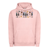 Pigment Salmon gothic girl and colorful girl Urban Hoodie - TumblerDesignByShophia