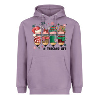 Lavender teacher christmas Heavyweight Hoodie - MaliasSmallBusiness
