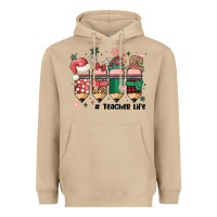 Mushroom teacher christmas Heavyweight Hoodie - MaliasSmallBusiness