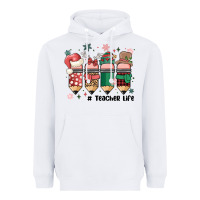 White teacher christmas Heavyweight Hoodie - MaliasSmallBusiness