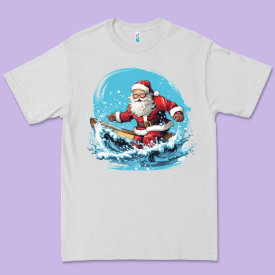 Happy Santa Premium Tee Designed By Unal Design
