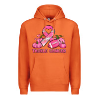 Carrot tackle cancer pumpkins football and ribbon breast cancer awareness Premium Hoodie - Jasminsmagicworld