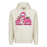 Oatmeal Heather tackle cancer pumpkins football and ribbon breast cancer awareness Premium Hoodie - Jasminsmagicworld