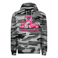 Slate Camo tackle cancer pumpkins football and ribbon breast cancer awareness Premium Hoodie - Jasminsmagicworld