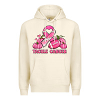 Tofu tackle cancer pumpkins football and ribbon breast cancer awareness Premium Hoodie - Jasminsmagicworld