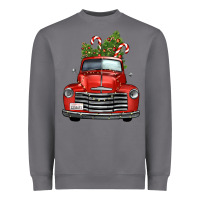 Storm christmas trees truck Heavyweight Sweatshirt - FaDigitalArtStudio