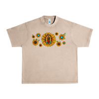 French Oak sunflower lady of guadalupe Urban Heavy Tee - JahusDesignShop
