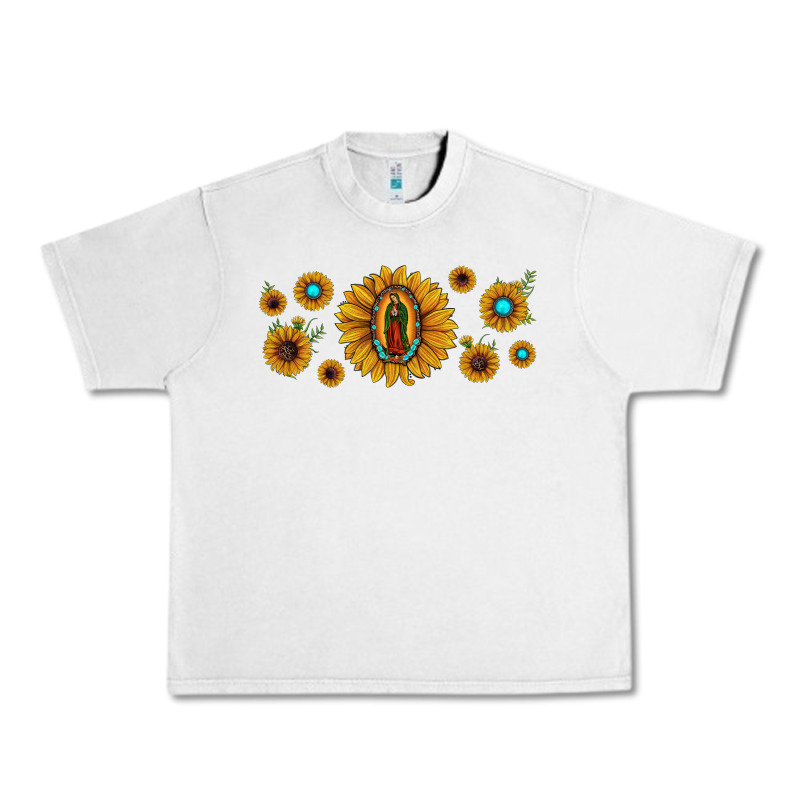 Sunflower Lady Of Guadalupe Urban Heavy Tee by JahusDesignShop | Teevron