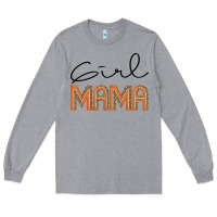 Heather Grey Girl mama Long Sleeve Tee - JahusDesignShop