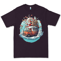 Plum happy santa Premium Tee - Unal Design