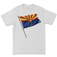 Dove Grey arizona flag Premium Tee - BarkalooDesign