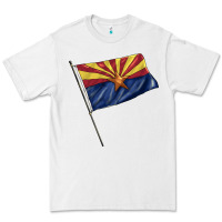 White arizona flag Premium Tee - BarkalooDesign