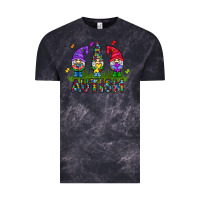 Cloud Black autism Gnome Vintage Tee - CowhideDigitalArt