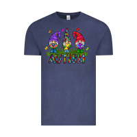 Vintage Denim autism Gnome Vintage Tee - CowhideDigitalArt