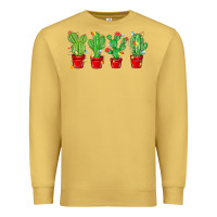 Antique Gold Christmas Cactuses Premium Sweatshirt - MaliasSmallBusiness