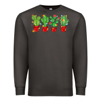 Smoke Christmas Cactuses Premium Sweatshirt - MaliasSmallBusiness