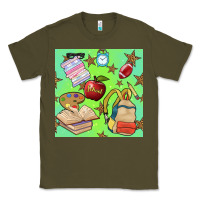 Army Green school seamless pattern Classic Tee - BundleAndBundleShop