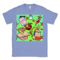 Colony Blue school seamless pattern Classic Tee - BundleAndBundleShop