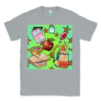 Heather Grey school seamless pattern Classic Tee - BundleAndBundleShop