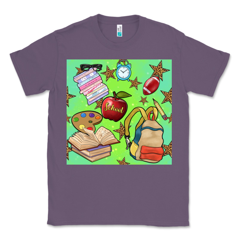 School Seamless Pattern Classic Tee by BundleAndBundleShop | Teevron
