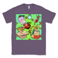 Lavender school seamless pattern Classic Tee - BundleAndBundleShop