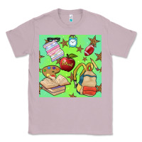 Lilac school seamless pattern Classic Tee - BundleAndBundleShop
