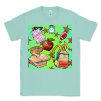 Seafoam school seamless pattern Classic Tee - BundleAndBundleShop