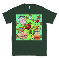 Sports Green school seamless pattern Classic Tee - BundleAndBundleShop