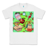 White school seamless pattern Classic Tee - BundleAndBundleShop