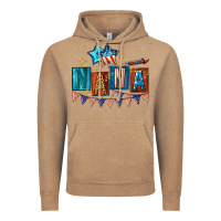 Vintage Coffee American Nana 4th of july Vintage Hoodie - CowGirlArtShop