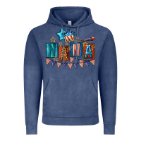Vintage Denim American Nana 4th of july Vintage Hoodie - CowGirlArtShop