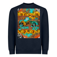 Navy farm life and truck air freshener Heavyweight Sweatshirt - HRA Design Shop