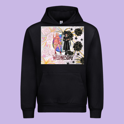 Gothic Girl And Colorful Girl Best Friends With Ro Urban Hoodie Designed By Tumblerdesignbyshophia