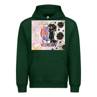 Forest Green gothic girl and colorful girl best friends with ro Urban Hoodie - TumblerDesignByShophia