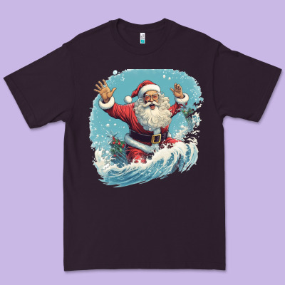 Happy Santa Premium Tee Designed By Unal Design